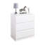 Quandra Solid Wood 70 cm W Chest of 3 Drawers
