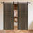 18 series 22in.X79 in. 3/4 inch thickness 2-Panel Walnut Color Finished MDF Sliding Barn Door With Hardware Kit
