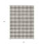Tapis intérieur / extérieur taupe et gris écossais lavable HomeRoots 10 pi x 14 pi