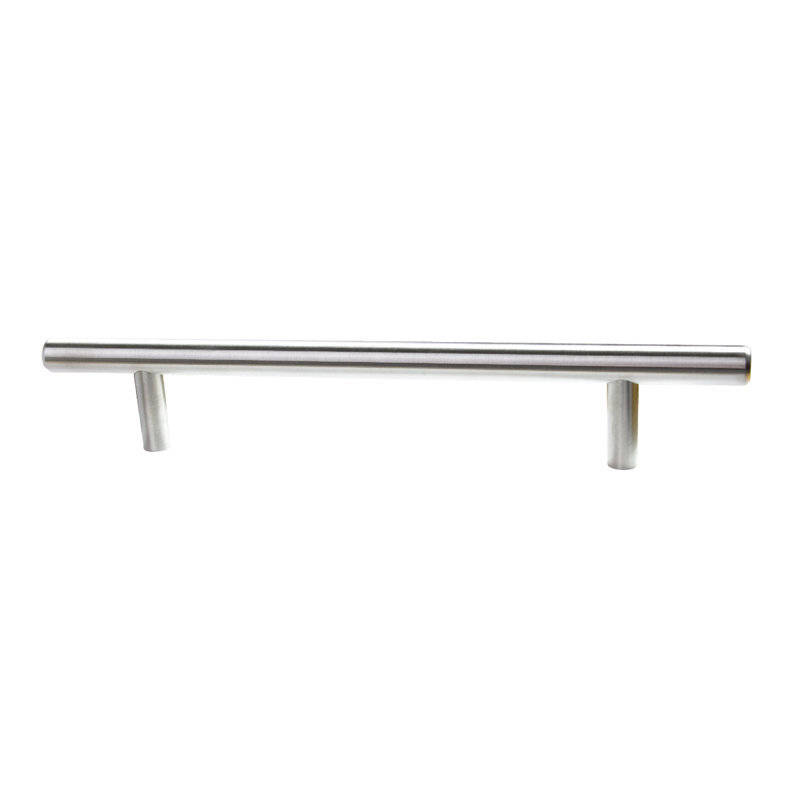 Poignée d’armoire centrale en acier inoxydable avec poignée pour porte de bar 5 po, 5"