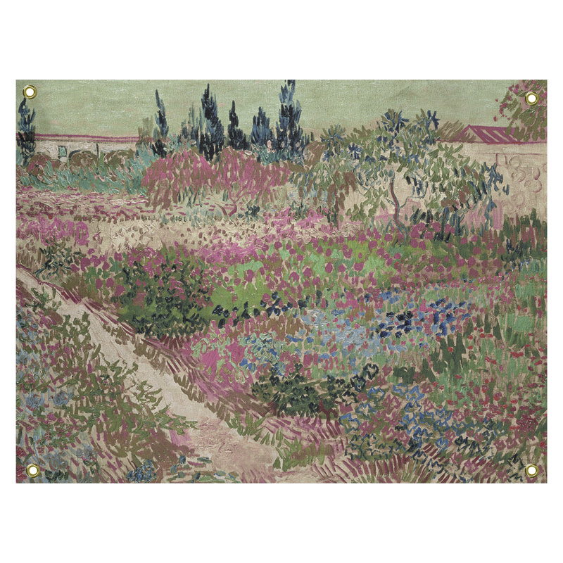 Browerville Polyester Tapestry, 81.5" H x 60.5" W, Green/Blue