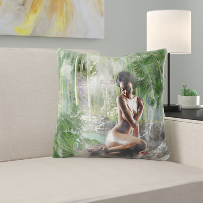 Bunn Watercolor Throw Pillow