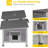 Cat House Outdoor Feral Cat Shelter Weatherproof Cat Condo for Winter Double Rooms Kitty Cage