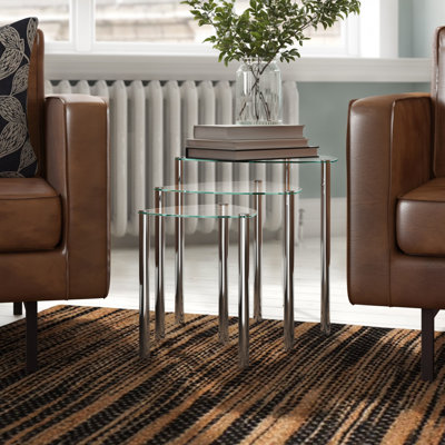 Glass Top Nesting Tables