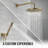 Modern Raincan Round Shower System, Rain Shower Head with Handheld Spray, Shower Faucet Set-94375592