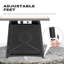 Ansah Square Iron Propane Smokeless Fire Pit Table