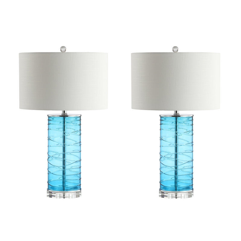 Ensemble de lampes de table 28 po Coughlin, Turquoise