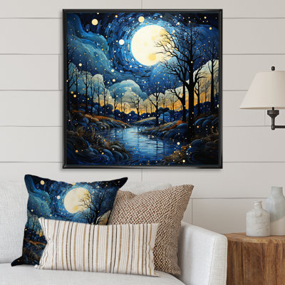 " Blue Sky Celestial Canopy Pointillism "