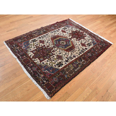 Truesdale One-of-a-Kind 5'1" X 6'7" New Age Wool Area Rug Ivory