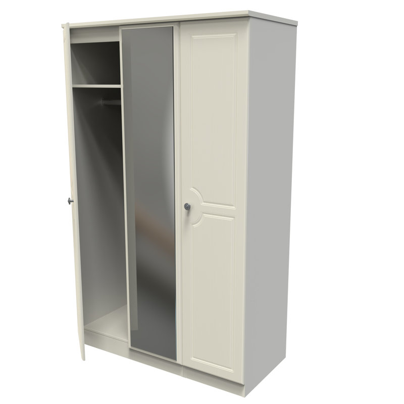 Adala Manufactured Wood Wardrobe, Cream Ash