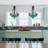 3-light Dimmable Tiffany Pendant