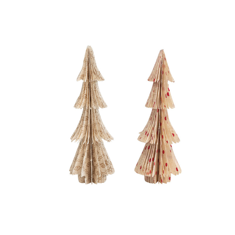 Arbre en papier avec motif floral