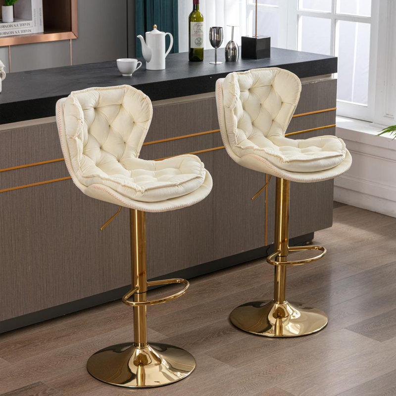 Bar & Counter Stool (Set of 2), Cream