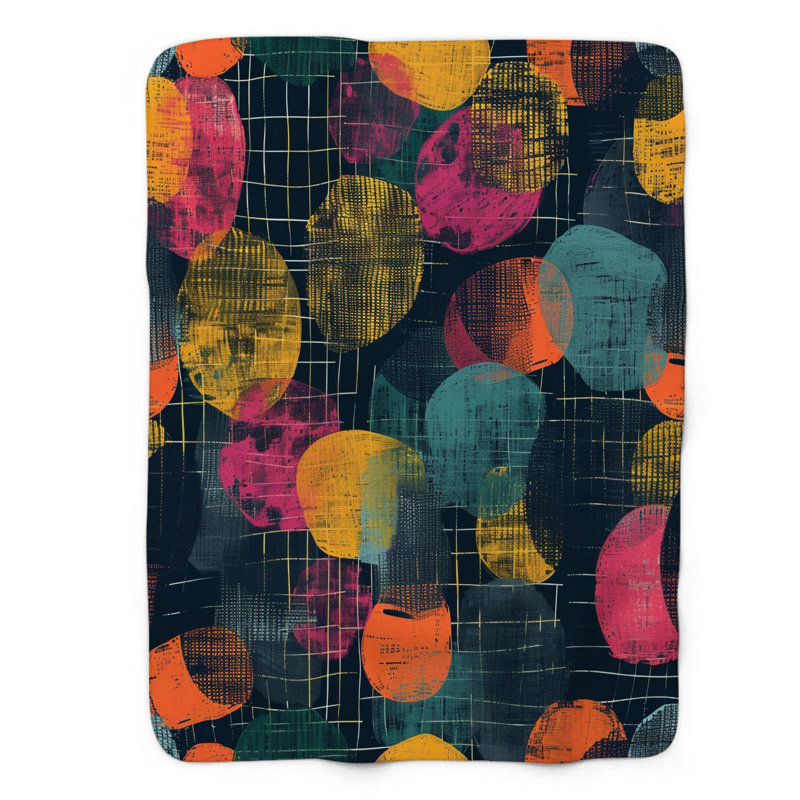 Matériau de gaze fluide - couverture sherpa de qualité supérieure 1 pièce, Lit simple
