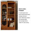 Armoire d'appoint vitrée 31,50 po