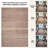 GLN Rugs Contemporary - Machine Washable Area Rug, Bohemian Vintage Washable Rug, Non Slip Area Rug, Low Pile Chenille Living Room Rug, Bedroom Rug, Bathroom Rug (Brown Rug)-1579203349