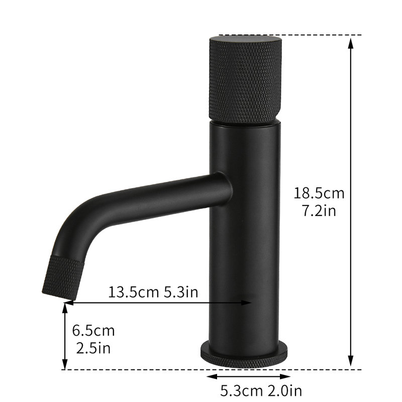 Bathroom Faucet, Matte Black