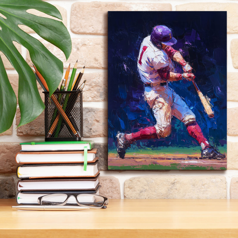 Toile épique «Baseball Legend 1» par Ann Klee, graffiti épique, 12 po x 16 po, H 16 po x l 12 po