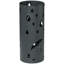 HOMCOM Galvanised Steel Umbrella Holder Hollowed Stand Dark Grey