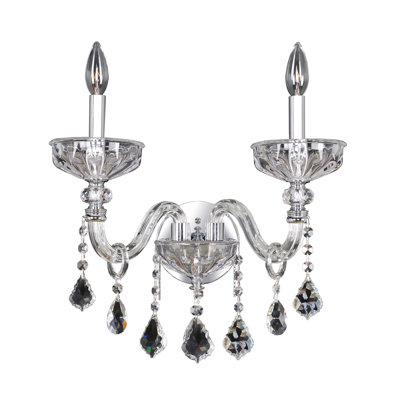 Clovio 2 LT Chrome/Clear Wall Sconce Allegri