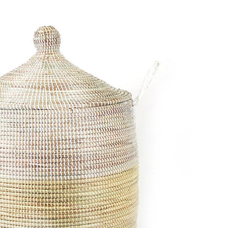 Two-Tone Basket, 30" H x 30" W x 15" D