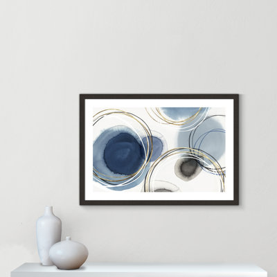Infinity Indigo - Framed Art Self Matted