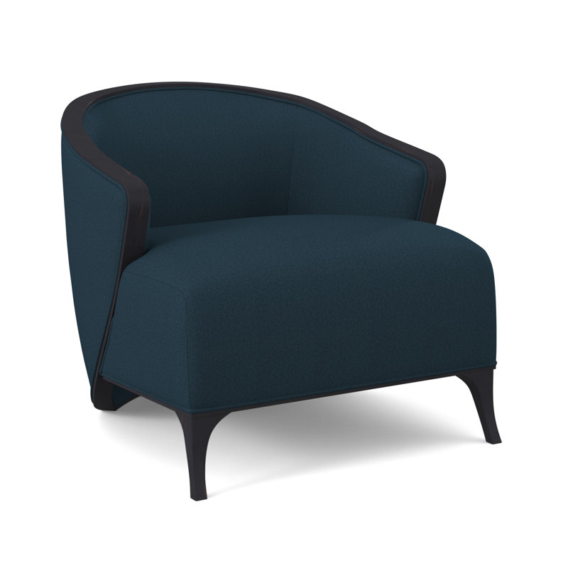 Fauteuil demi-tonneau Penegrine, Ébène vintage, Margaret Lagoon