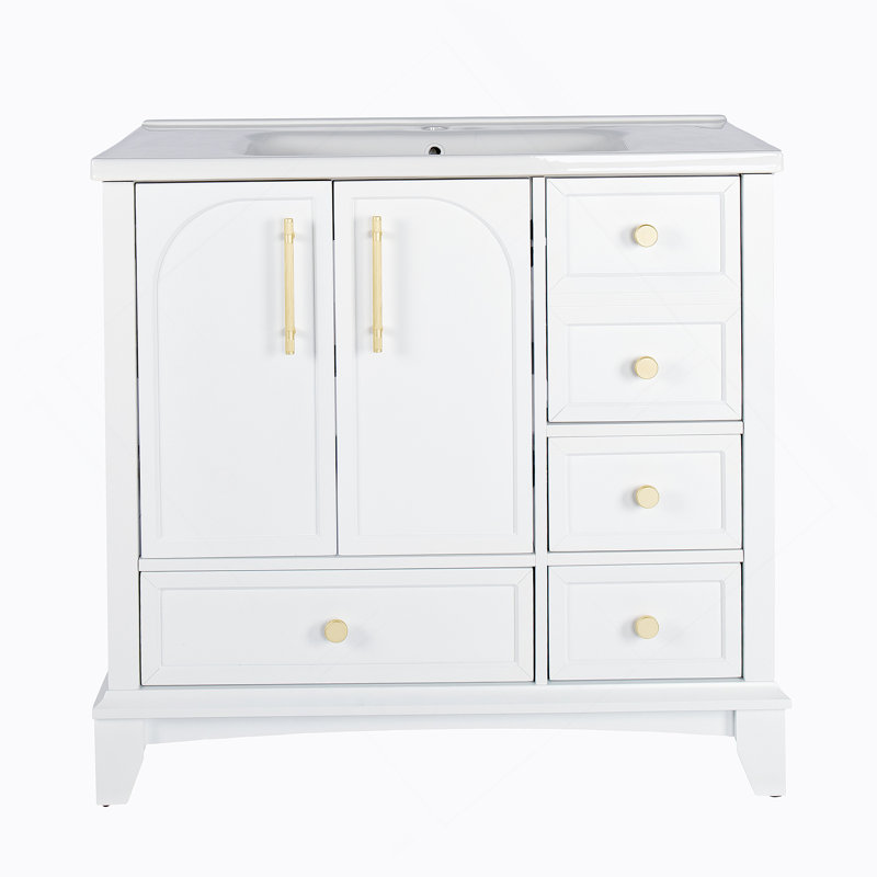 Armoire de salle de bain, armoire seulement, Blanc