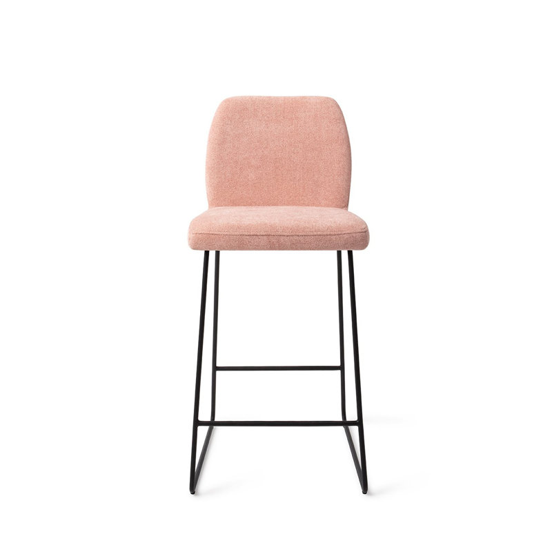 Ikata Merry Mermaid Bar Stool - Slide Black (L), 65cm , Pink