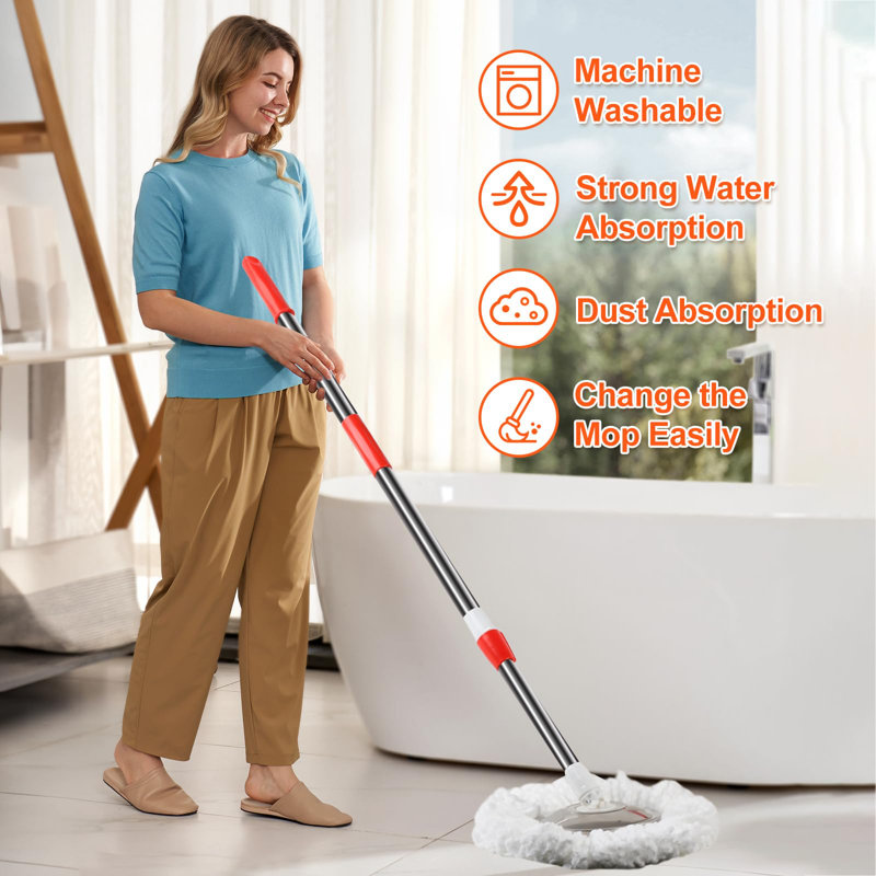 Ensemble de seaux avec essoreuse Spin Mop