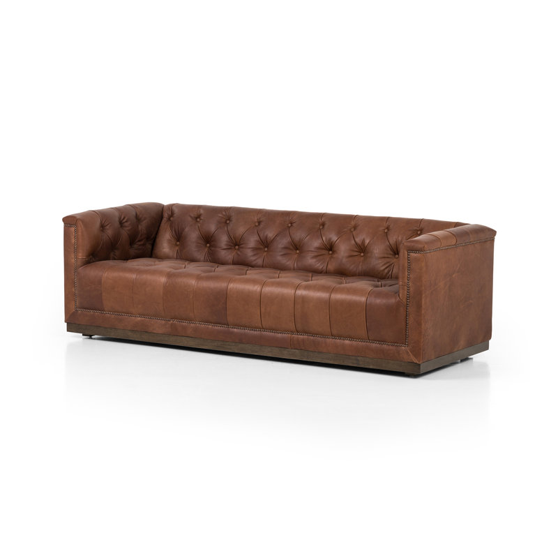 Maxx Sofa, Heirloom Sienna Genuine Leather