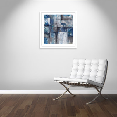 Patchwork abstrait II - peinture encadrée