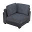 Canapé et chaise modulaire réversible en velours côtelé 6 pièces Calyssa
