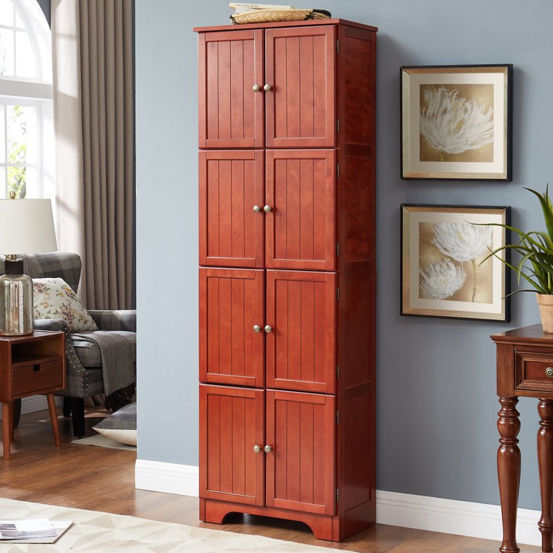 Armoire de salle de bain autoportante, Cerisier