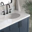 ARIEL Kelly 73 Double Sink Bathroom Vanity with Italian Carrara Marble Top-99405150