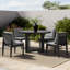 Trosclair Round 4 - Person 48'' Long Dining Set with Cushions