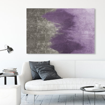 " Abstract Amethyst Waves " Painting Print