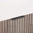Dumbo 35" Modern Fluted Standard Dresser with 3 Drawers in Rustic Gray and White-1756988024