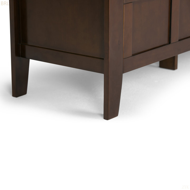 Adams - Banc de rangement pour hall d'entrée, Marron foncé