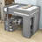 Helfrid 2 Drawer Loft Bed with Built-in-Desk-843125951-843125950