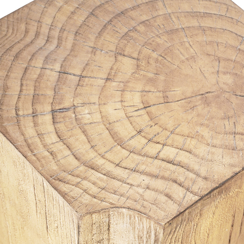Table basse en faux bois 14,6 po brun clair