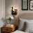 6.3Inch Armed Glass Wall Sconce