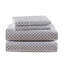 Ensemble de draps 4 pièces 100% coton à motif de flocons de neige-132457566-132457564