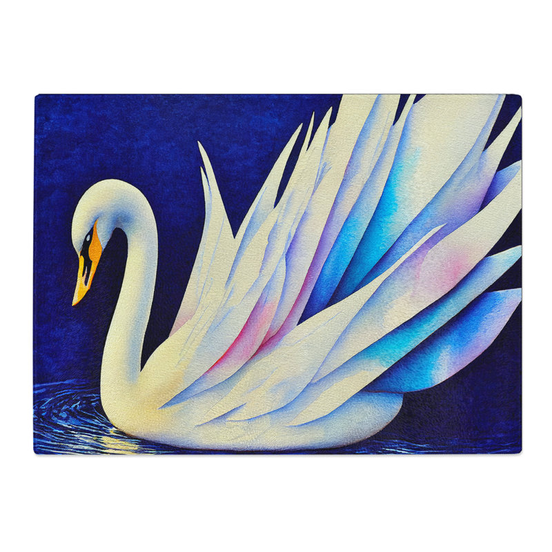 Magical Swan Vol.1  Glass Chopping Board