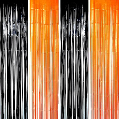 PMU Jayvien Metallic Curtains Party Accessories Decoration 1Pkg Pkg1