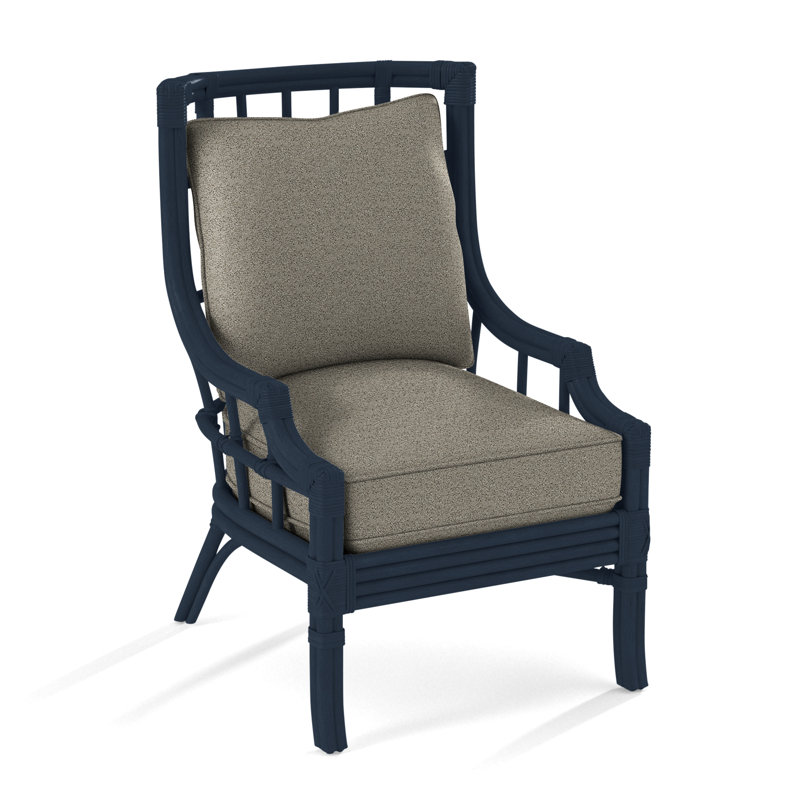 Fauteuil large 28,5 po Seville, Performance de Crypton en pierre; 0884-83, Marine