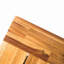 Modern Industrial Acacia Wood Patio Bench