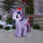 Twilight Sparkle with Santa Hat Airblown Inflatable