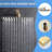 12" Brushed Nickel Shower System, Wall Mount Rainfall Shower Head System