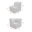 Canapé d'extérieur en Sunbrella® 96 po Eliana-91452607